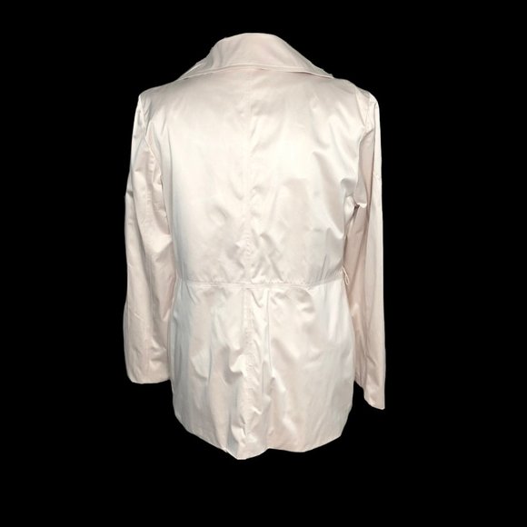 Calvin Klein Latte Asymmetrical Belted Wrap Jacket - Picture 4 of 9